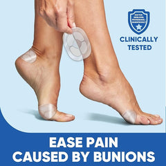 Hyggear Bunion Cushions, Bunion Pain Relief Pads for Protection Against Shoe Pressure and Friction, Self-Adhesive & Water-Resistant, Fits Shoes for Men & Women